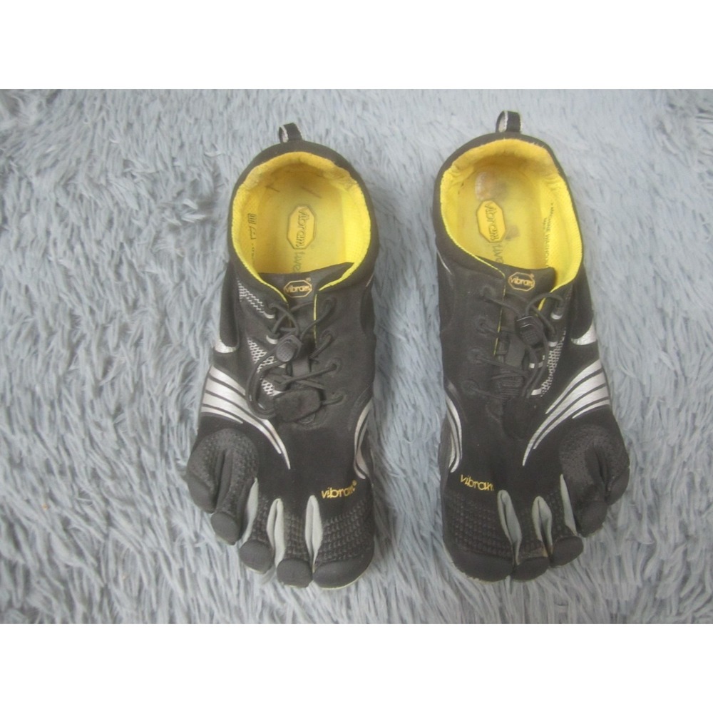 Vibram FiveFingers Shoes Mens Size 42 US 9-9.5 Black Yellow Minimalist